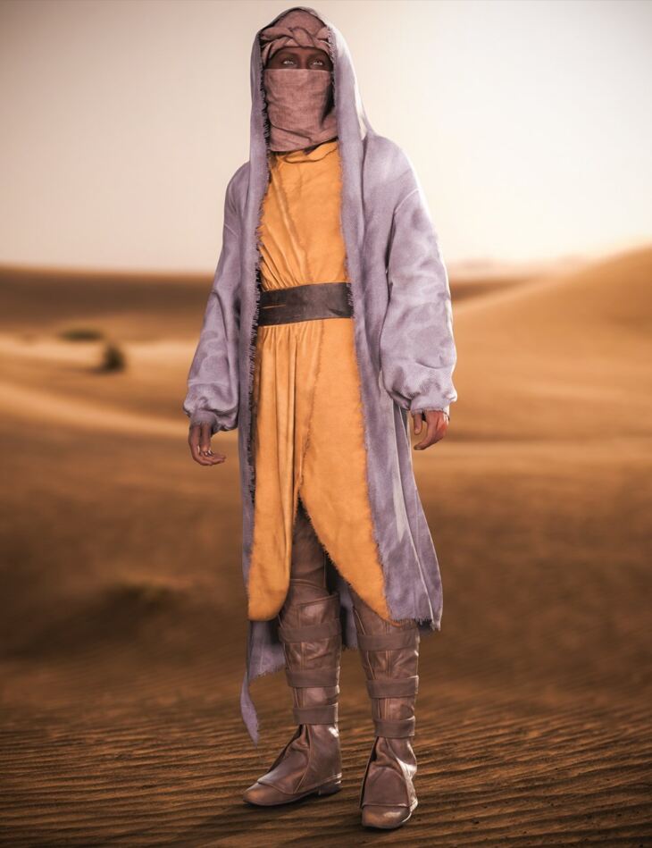 dForce Lost In Desert Outfit for Genesis 9_DAZ3DDL