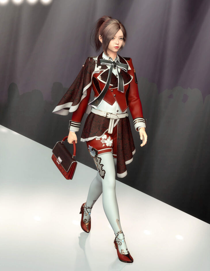 Anime Fashion Outfit for G9_DAZ3D下载站