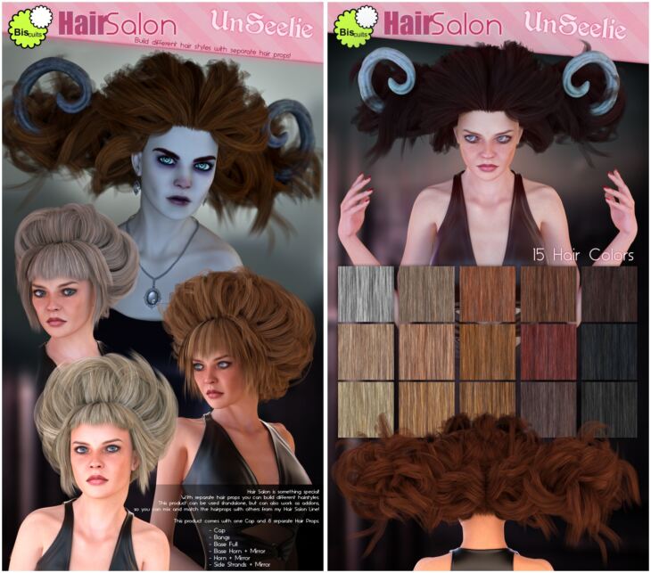 Biscuits Hair Salon Unseelie V4_DAZ3D下载站