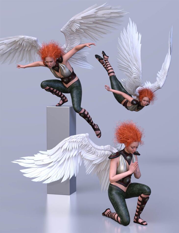 CDI Angel Poses for Genesis 9 Feminine_DAZ3D下载站