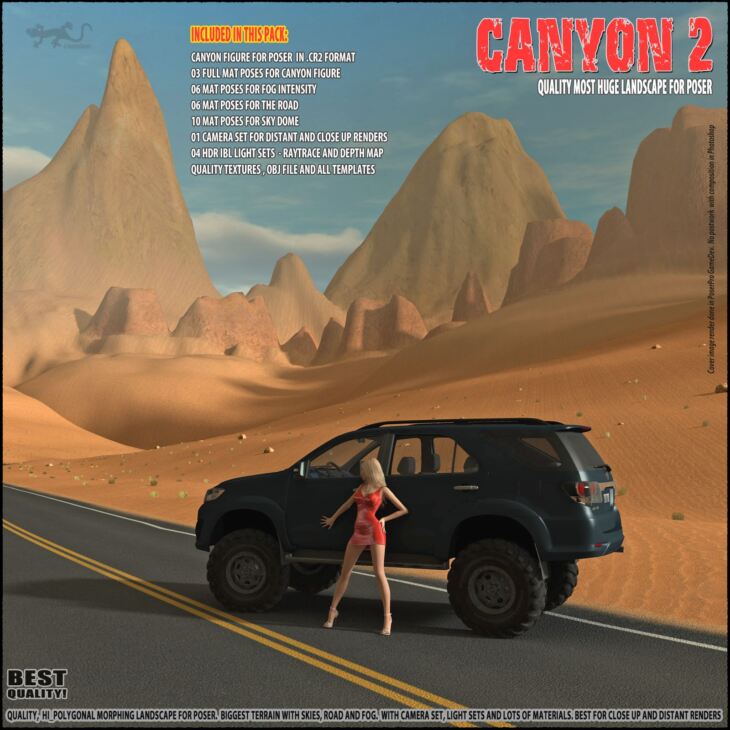 Canyon 2 for Poser_DAZ3D下载站