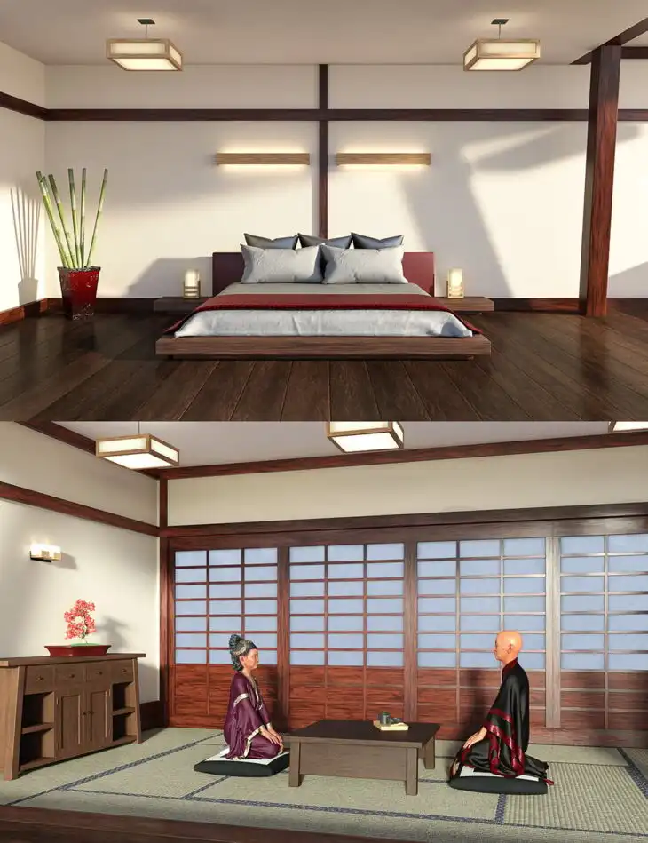 DD Japanese Bedroom_DAZ3DDL