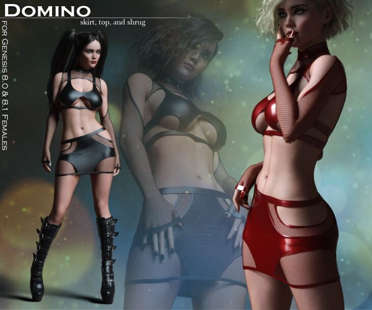 Domino for G8/8.1 Females_DAZ3DDL