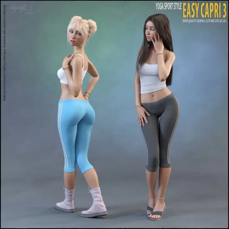 Easy Capri 3 for Genesis 8 and 8.1_DAZ3D下载站