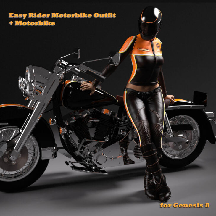 Easy Rider + Motorbike_DAZ3D下载站