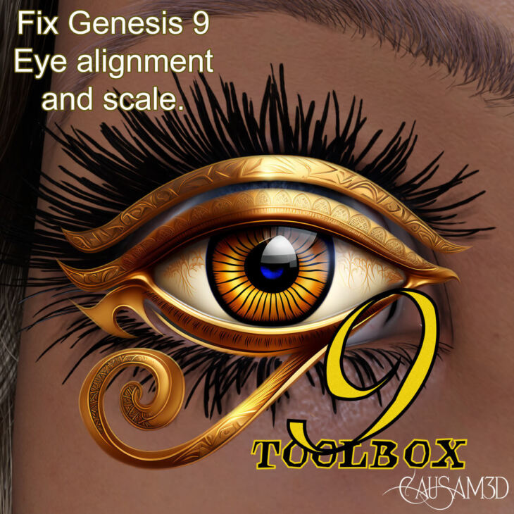 Eye Nine Toolbox Eye Alignment Utility for Genesis 9_DAZ3D下载站