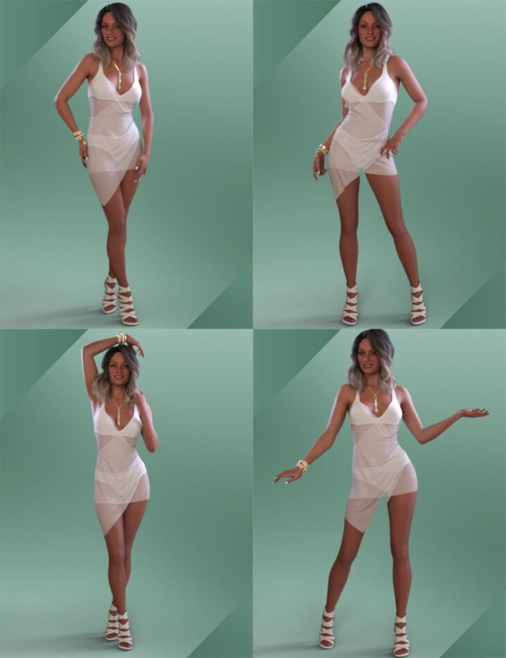 Favorite Outfit Poses for Genesis 9 Feminine_DAZ3D下载站