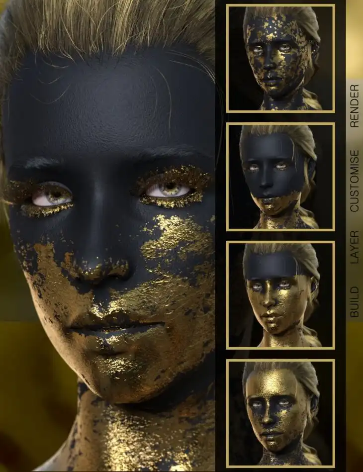 Full-Body Gold Leaf Builder for Genesis 9_DAZ3DDL