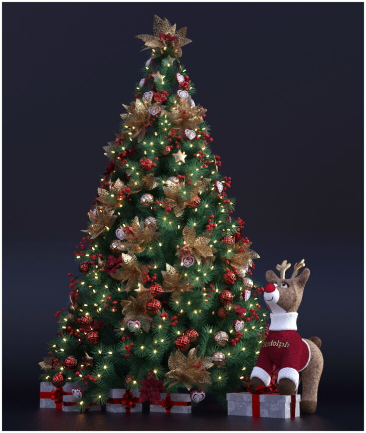 GCD Christmas Tree (IRAY)_DAZ3D下载站