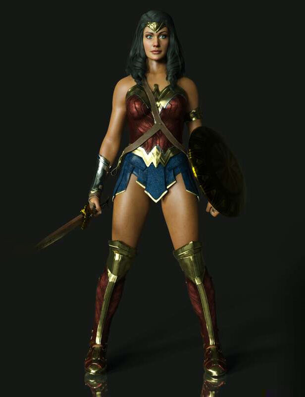 Injustice 2 Wonder Woman For G8F_DAZ3D下载站