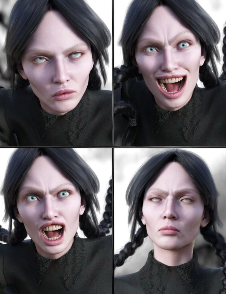 JW The Death Expressions for Death 9_DAZ3D下载站