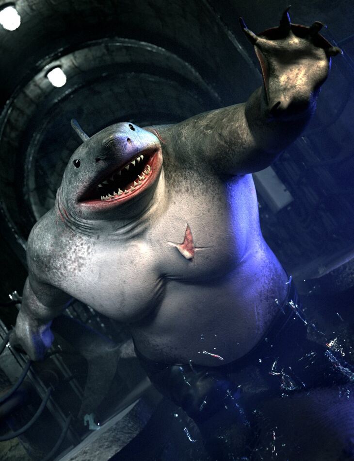 Jawsome Quickstrike HD Shark for Genesis 9_DAZ3D下载站