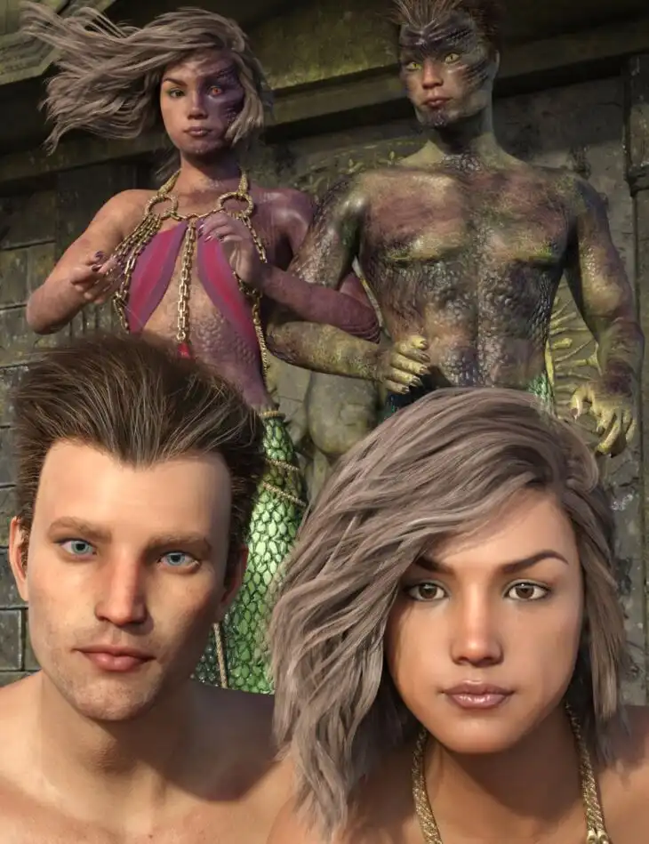 Lamia Mania – Genesis 8 Faces and Lamia Top Skin_DAZ3DDL
