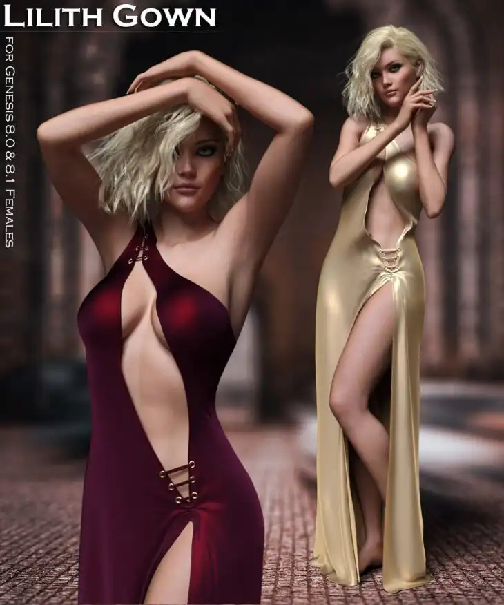 Lilith Gown_DAZ3D下载站