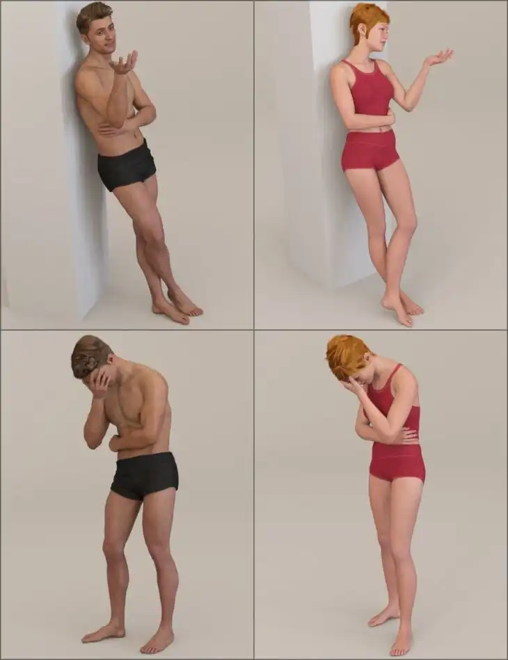 MMX Everyday Poses for Genesis 9_DAZ3D下载站