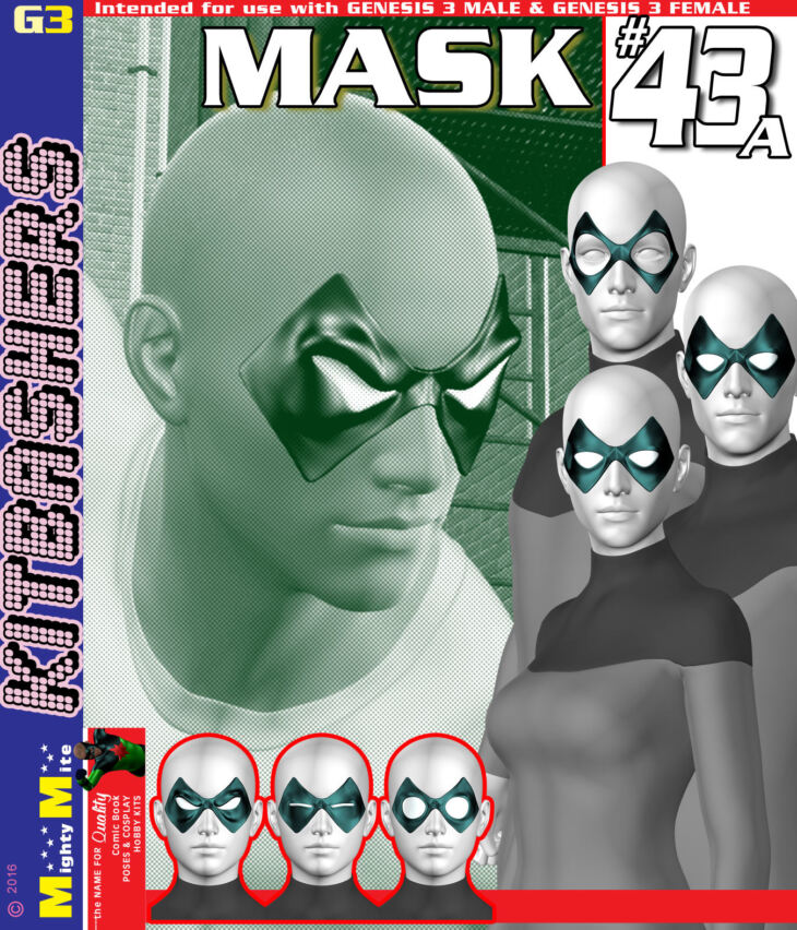 Mask 043A MMKBG3_DAZ3D下载站