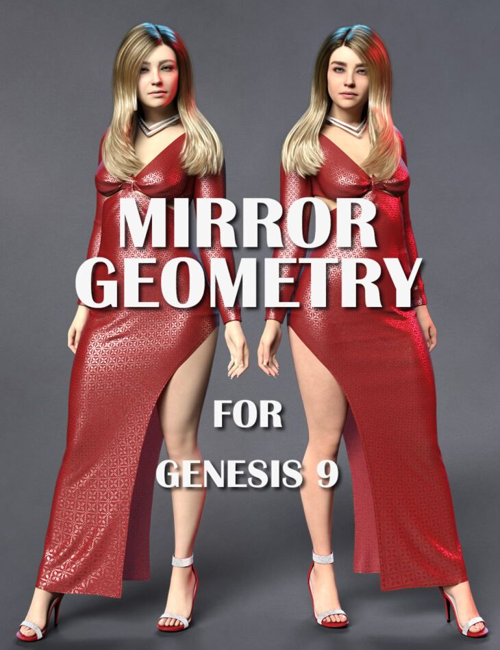 Mirror Geometry for Genesis 9_DAZ3D下载站