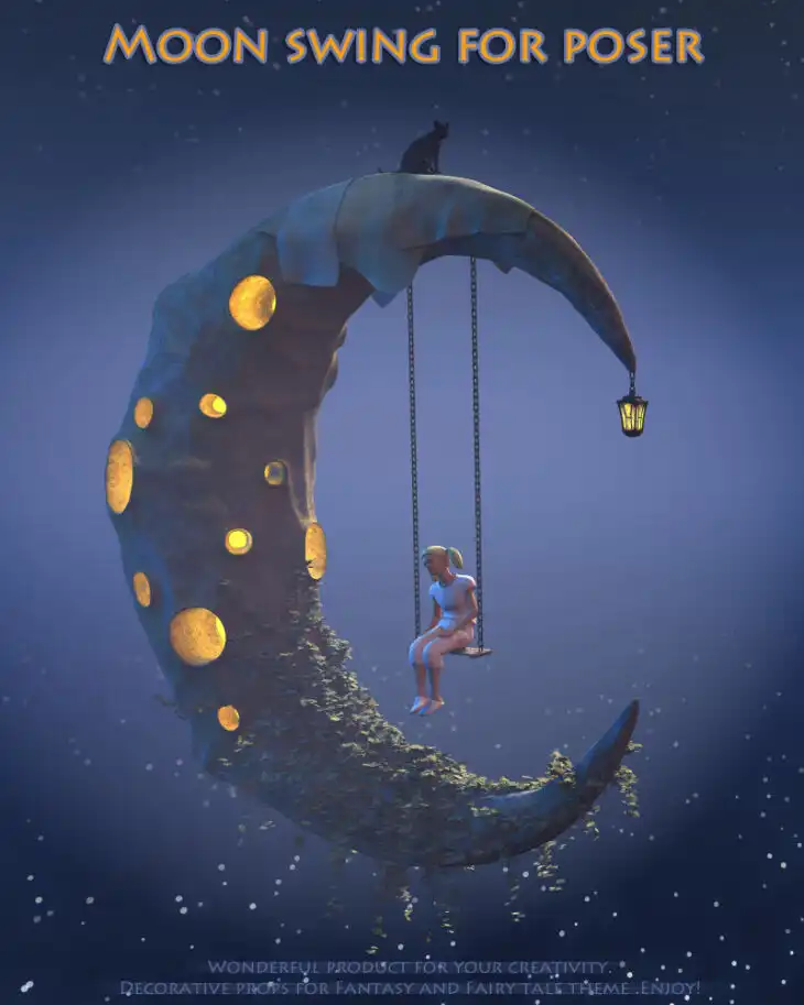 Moon Swing for Poser_DAZ3DDL