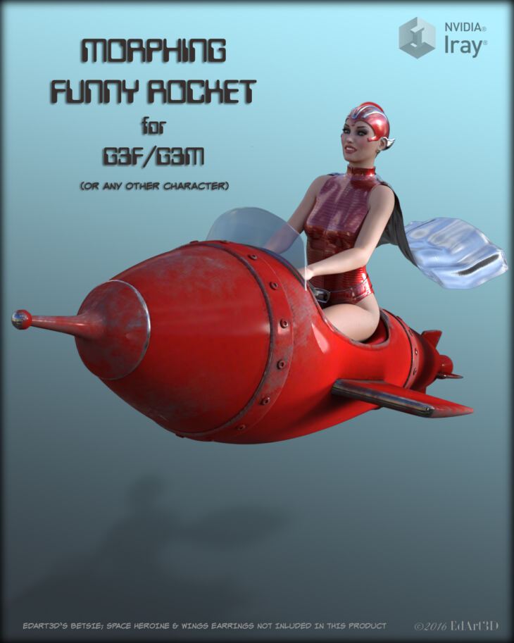 Morphing Funny Rocket for G3F/G3M_DAZ3D下载站
