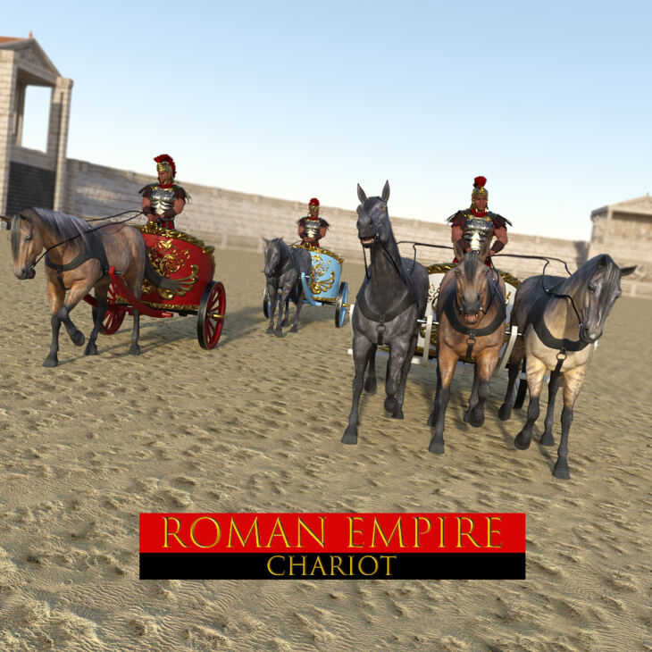 RomanEmpire-Chariot for Daz Horse 2_DAZ3D下载站