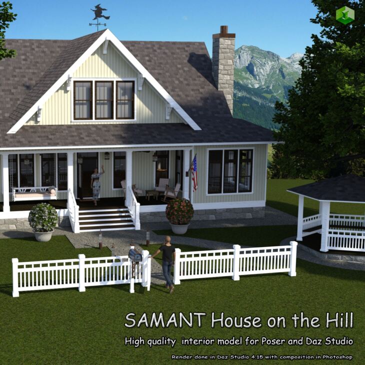 SAMANT House on the Hill_DAZ3D下载站