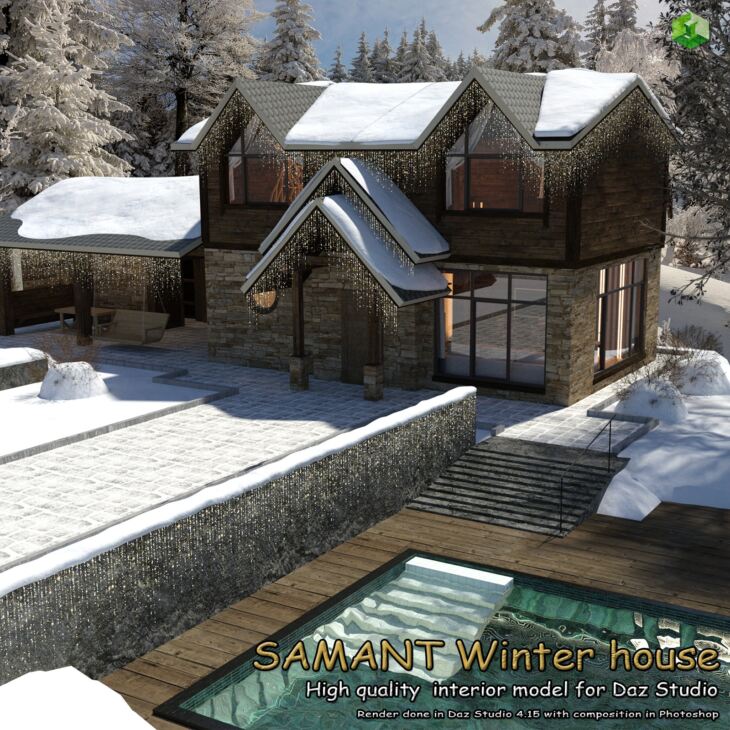 SAMANT Winter House_DAZ3D下载站