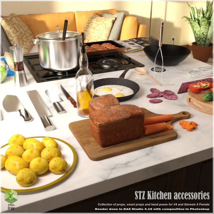 STZ Kitchen Accessories_DAZ3DDL