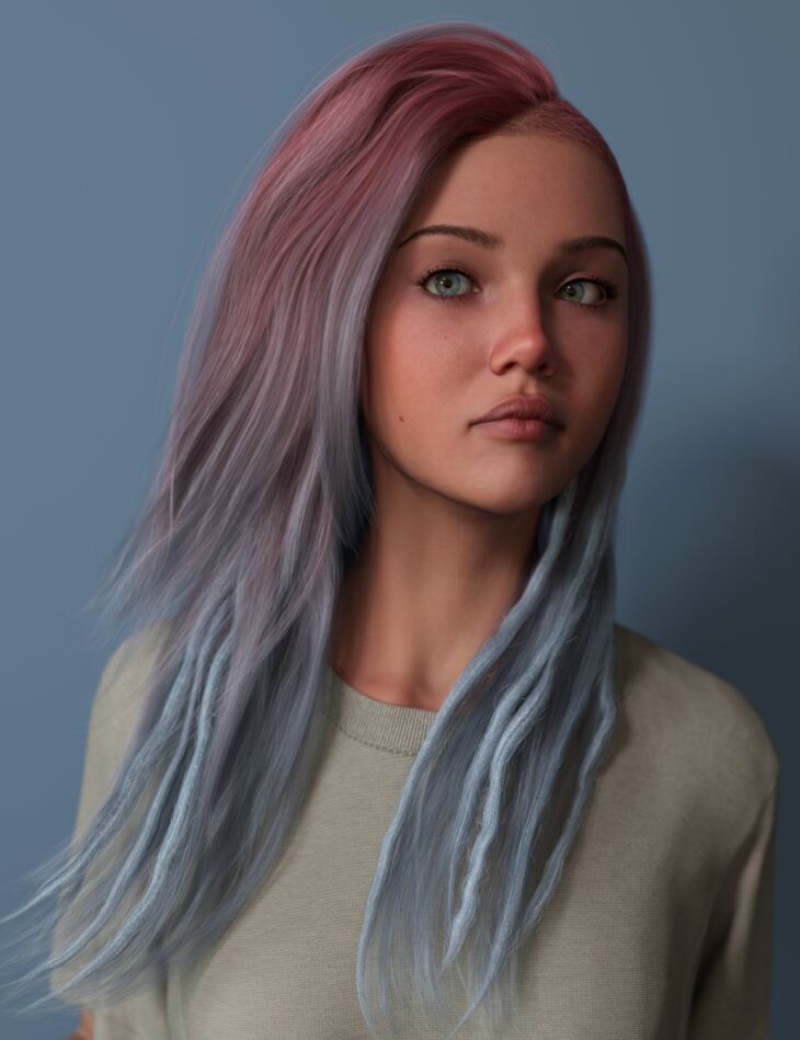 Sidecut Hair and Dreads Color Expansion_DAZ3D下载站