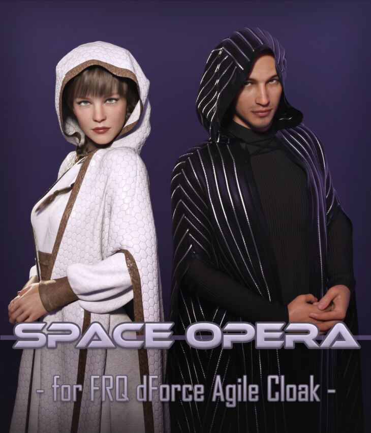 Space Opera for FRQ dForce: Agile Cloak_DAZ3DDL