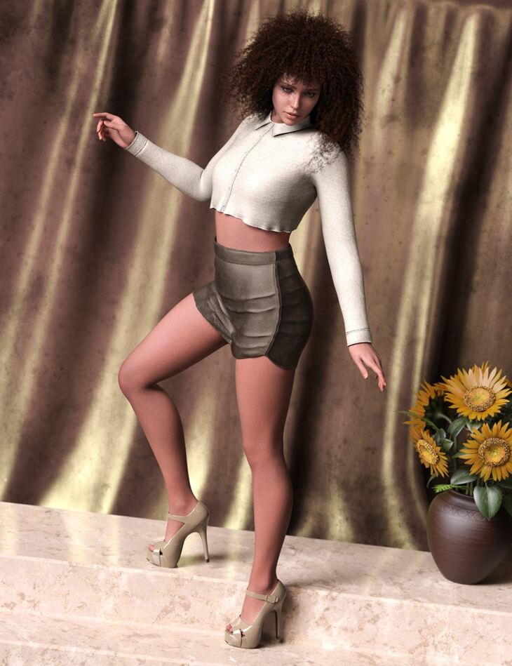 Steps Poses and Prop for Genesis 9_DAZ3D下载站