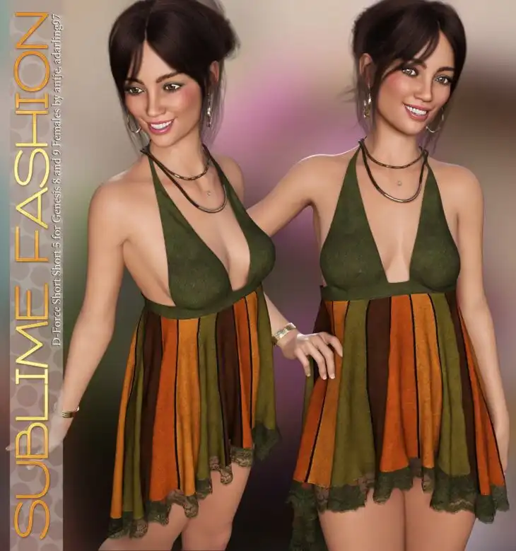 Sublime Fashion for D-Force Short Short 5_DAZ3D下载站