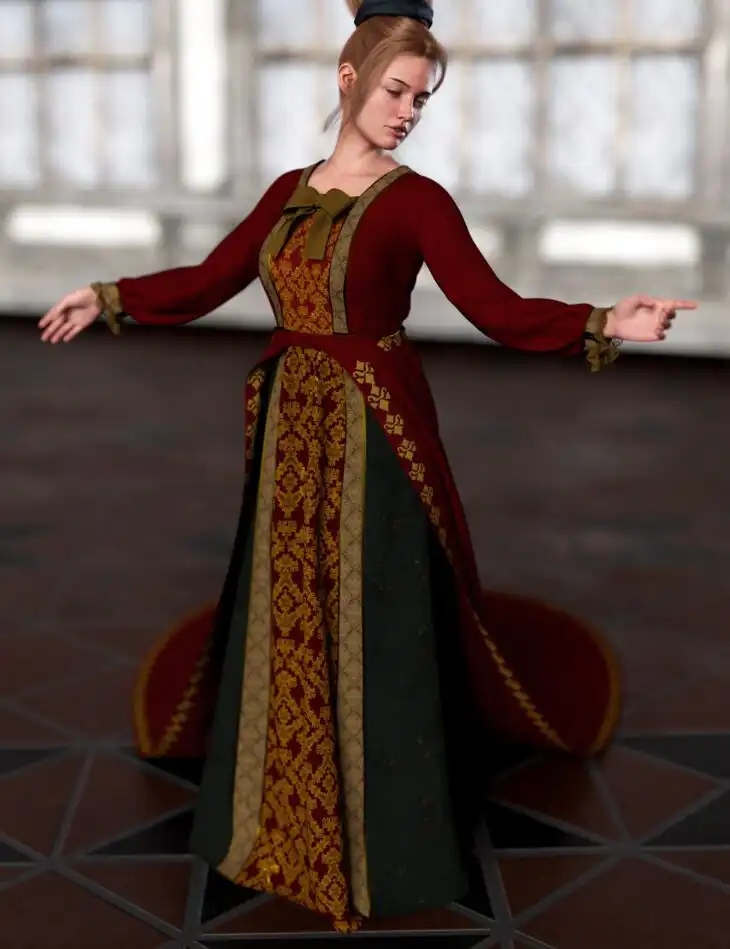 Texture Expansion for dForce Gown of Fantasy 6_DAZ3DDL