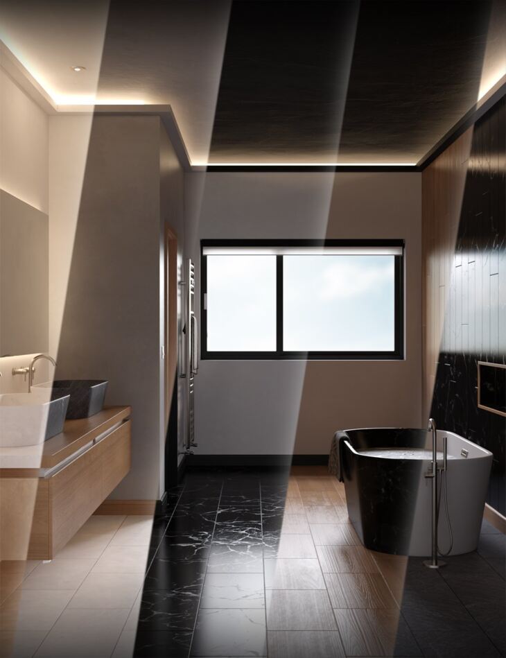 The Minimalist Home Bathroom Texture Add-on_DAZ3D下载站