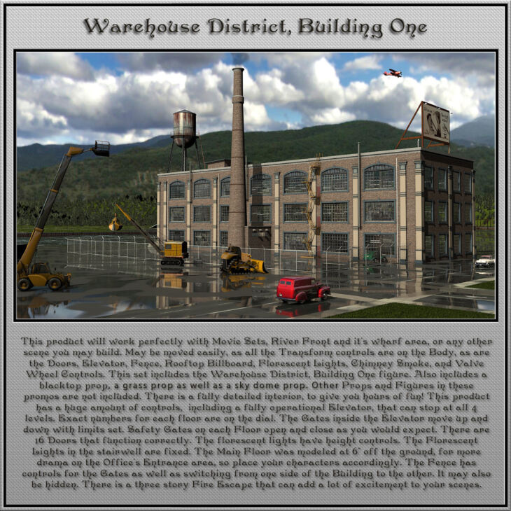 Warehouse District, Building 01_DAZ3D下载站