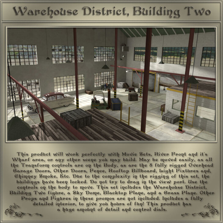 Warehouse District, Building 02_DAZ3D下载站