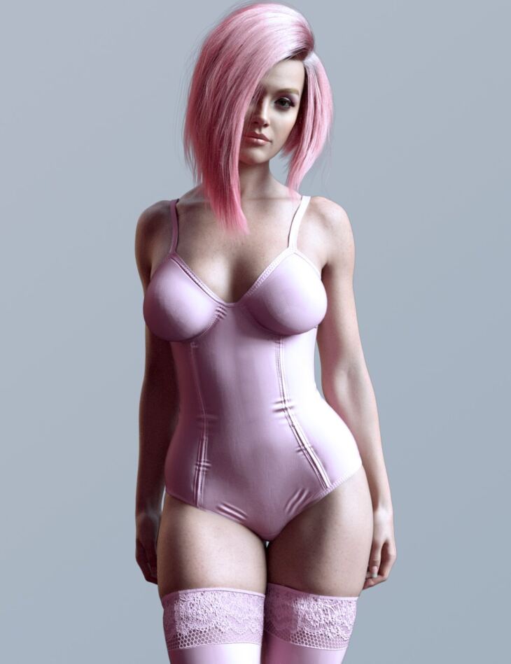 X Fashion Basic and Sweet Bodysuit for Genesis 9_DAZ3D下载站