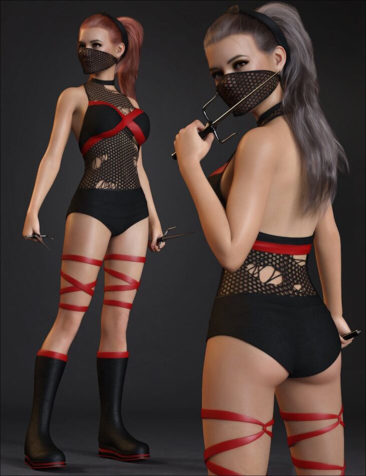 X Suit Outfit Set for Genesis 8 and 8.1_DAZ3D下载站