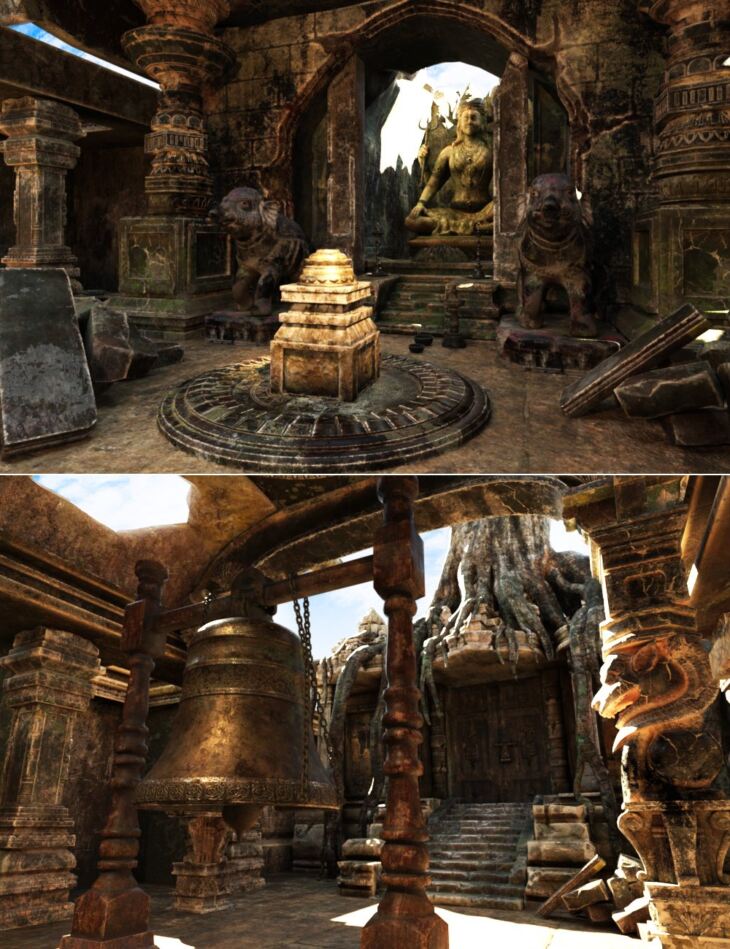 XI Abandoned Indian Temple_DAZ3D下载站