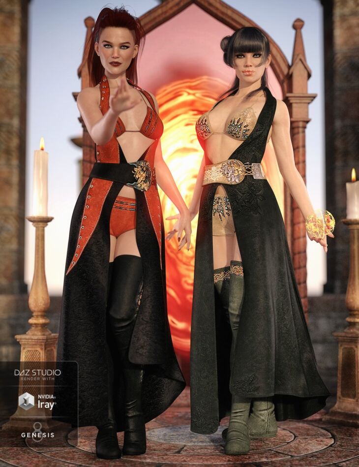 dForce Azahara Outfit Textures for Genesis 8 Female(s)_DAZ3DDL