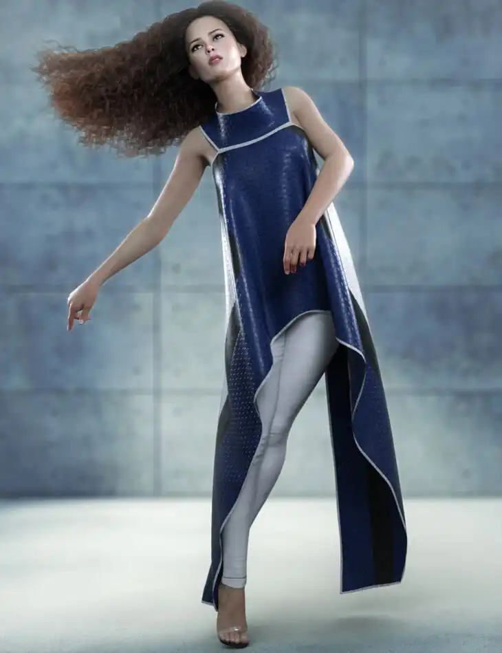 dForce High Low Dress for Genesis 8 and 8.1 Female_DAZ3DDL