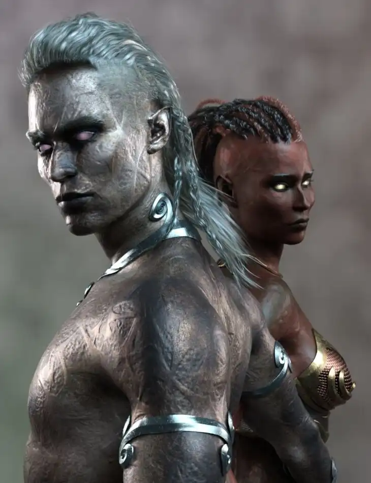 AB Horror Elves Skins and Shaders for Genesis 9_DAZ3DDL