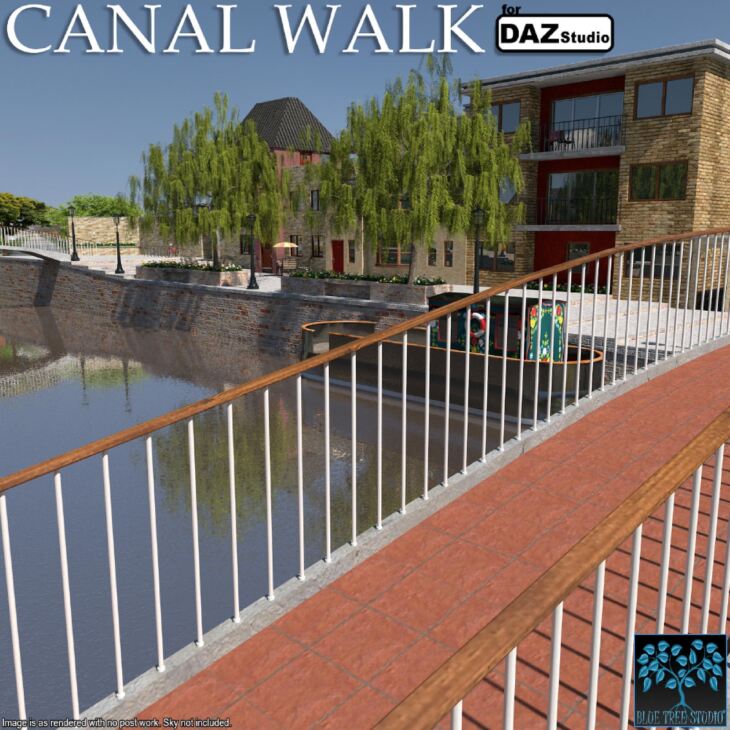 Canal Walk for Daz Studio_DAZ3D下载站