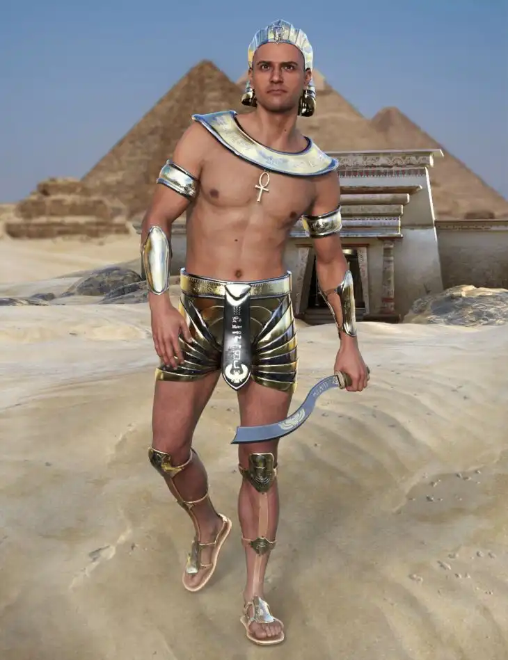 Egyptian Warrior for Genesis 9_DAZ3DDL