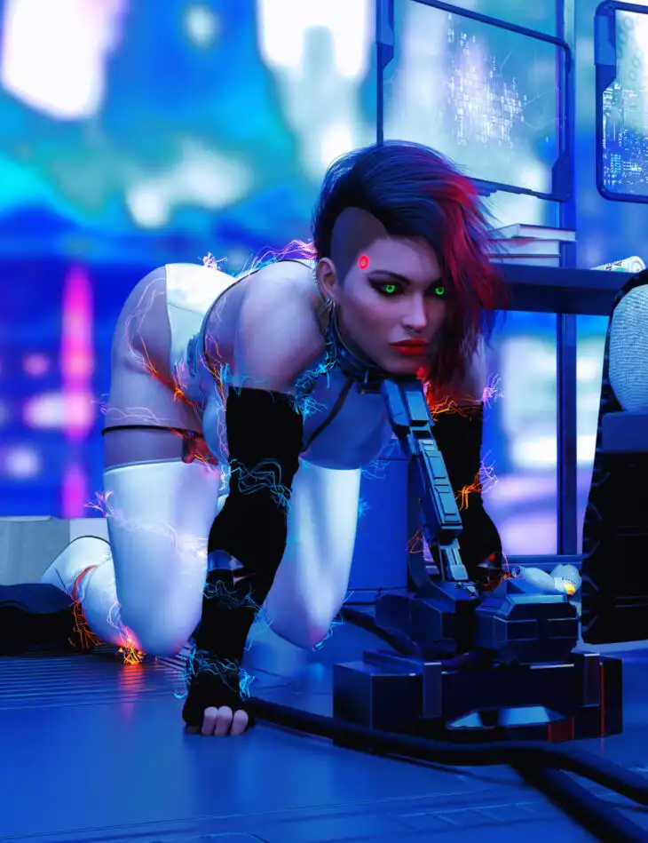 Enveloping Electricity and Smoke_DAZ3DDL