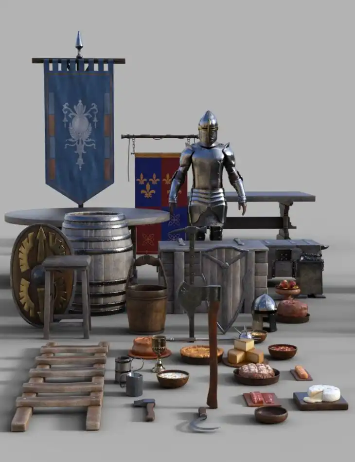 FG Medieval Props Pack_DAZ3DDL