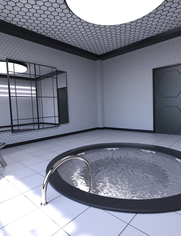 FH Sci-Fi Hot Tub Room_DAZ3D下载站