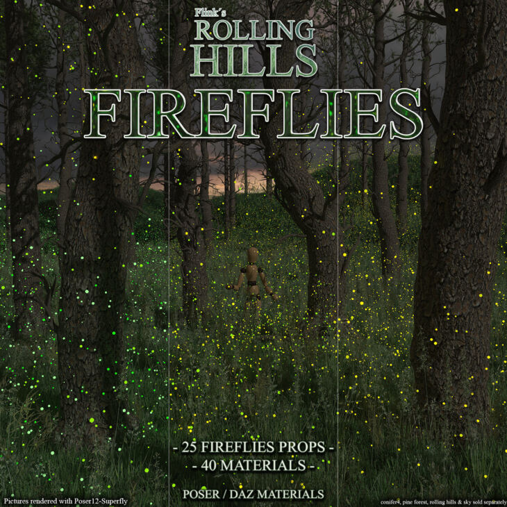 Flinks Rolling Hills – Fireflies_DAZ3D下载站