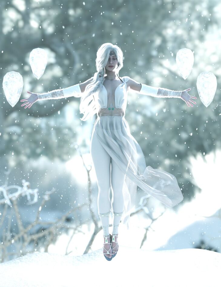 Frozen Realm Poses for Snow Queen 9_DAZ3D下载站