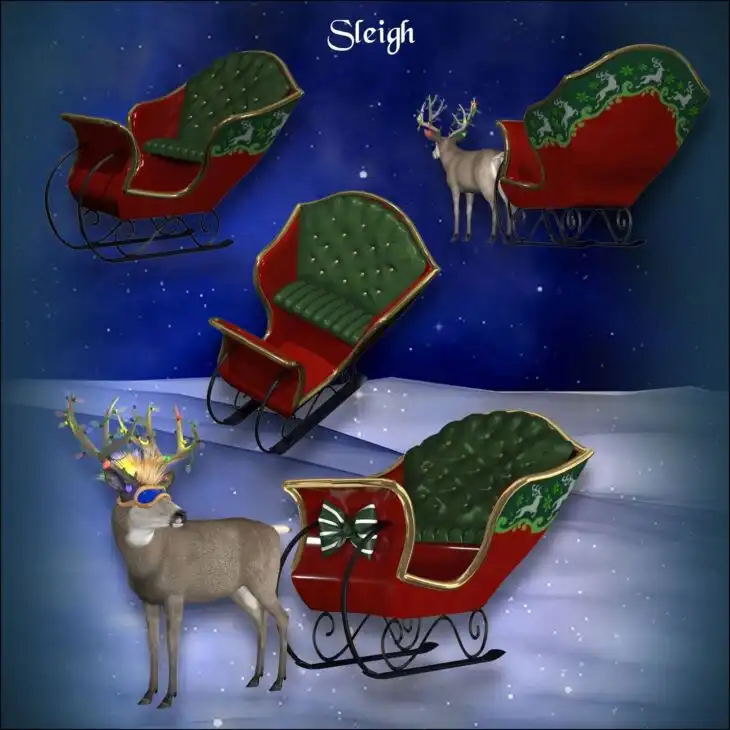 Happy Holideer for the HiveWire Mule Deer_DAZ3DDL