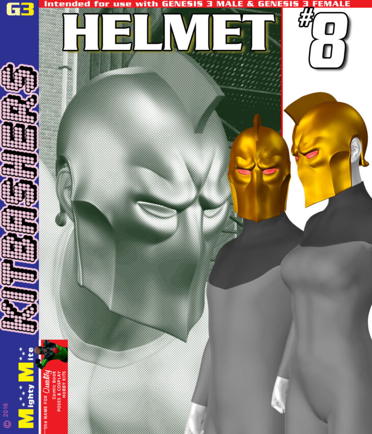 Helmet 008 MMKBG3_DAZ3D下载站